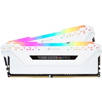 Corsair DIMM 32 GB DDR4-3200 (2x 16 GB) Dual-Kit, Arbeitsspeicher weiß, CMW32GX4M2E3200C16W, Vengeance RGB PRO, INTEL XMP