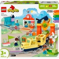 LEGO 10428 DUPLO Town Große interaktive Eisenbahn, Konstruktionsspielzeug 