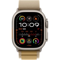 Apple Watch Ultra 2, Smartwatch grau, 49 mm, Alpine Loop Mandel, Titangehäuse, Cellular