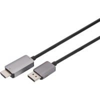 Digitus Adapterkabel DisplayPort > HDMI 8K schwarz, 1,8 Meter