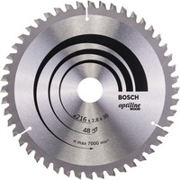 Bosch Kreissägeblatt Optiline Wood, Ø 216mm, 48Z Bohrung 30mm, für Kapp- & Gehrungssägen