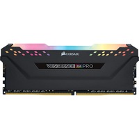 Corsair DIMM 16 GB DDR4-3600  , für AMD Optimiert , Arbeitsspeicher schwarz, CMW16GX4M1Z3600C18, Vengeance RGB PRO, INTEL XMP