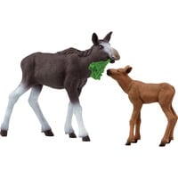 Schleich Schleich Wild Life Elchkuh mit Kalb, Spielfigur 