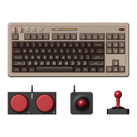 8BitDo Retro Mechanical Keyboard (C64 Edition), Gaming-Tastatur beige/schwarz, Kailh Box White V2