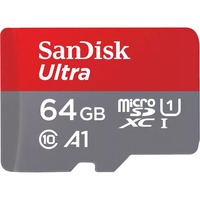 SanDisk Ultra 64 GB microSDXC, Speicherkarte UHS-I U1, Class 10, A1