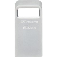 Kingston DataTraveler Micro 64 GB, USB-Stick silber, USB-A 3.2 Gen 1