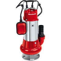 Einhell Schmutzwasserpumpe GC-DP 1340 G, Tauch- / Druckpumpe rot/silber, 1.300 Watt