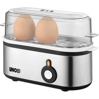 Unold Eierkocher Mini edelstahl/schwarz, 210 Watt, für 3 Eier