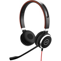 Jabra Evolve 40 UC Duo, Headset schwarz/silber