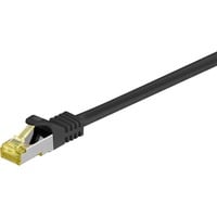 goobay Patchkabel RJ-45 SFTP, mit Cat 7 Rohkabel schwarz, 2 Meter, 500 MHz