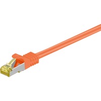 goobay Patchkabel RJ-45 SFTP, mit Cat 7 Rohkabel orange, 7,5 Meter, 500 MHz