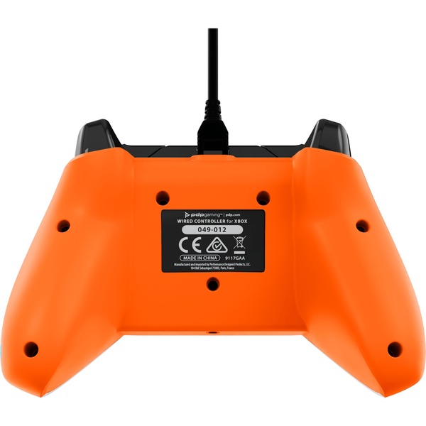 Pdp Wired Controller Atomic Carbon Gamepad Anthrazit Orange Für