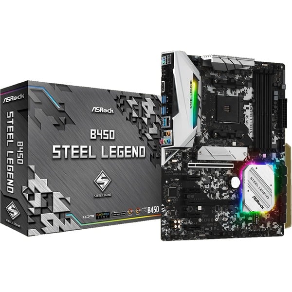 Asrock b450 steel legend какие процессоры поддерживает