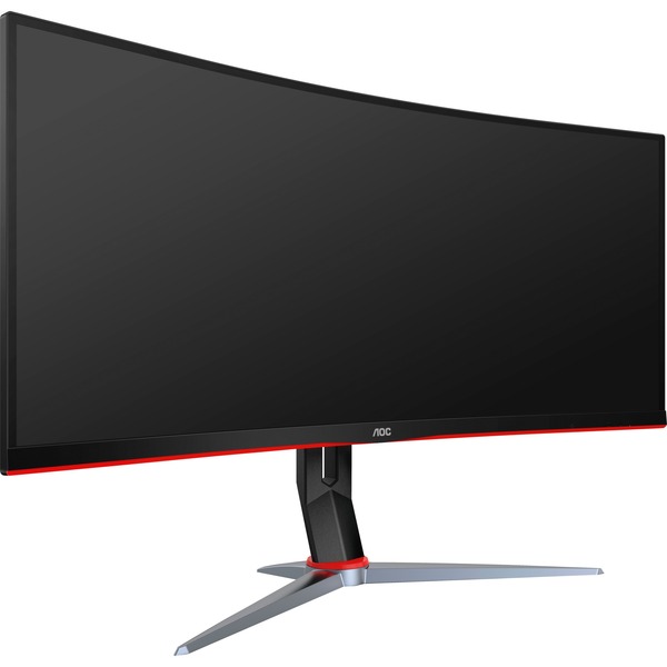 Aoc Cu34g2 Bk Gaming Monitor 86 Cm 34 Zoll Schwarz Rot Amd Free Sync Uwqhd 100