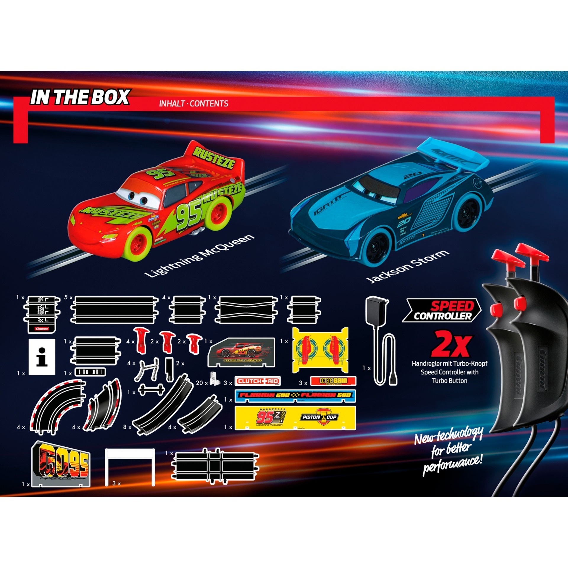 Carrera Go Disney·pixar Cars Glow Racers Rennbahn 2721